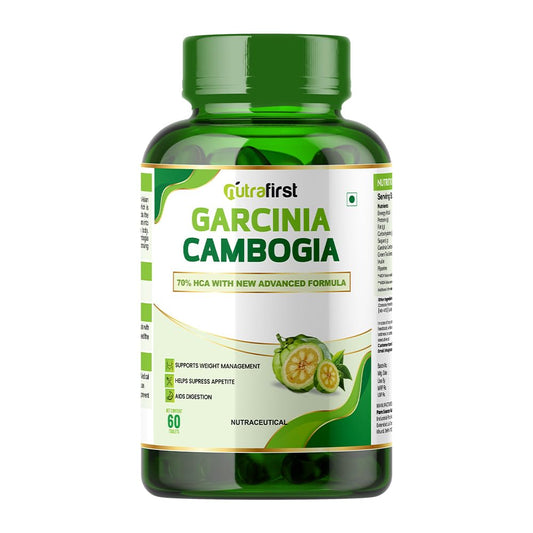 Nutrafirst Garcinia Cambogia Tablets 800mg (60 Tabs) | 70% HCA with Green Tea Extract | Supports Weight Management, Fat Metabolism & Craving Control | Improves Digestion | For Men & Women