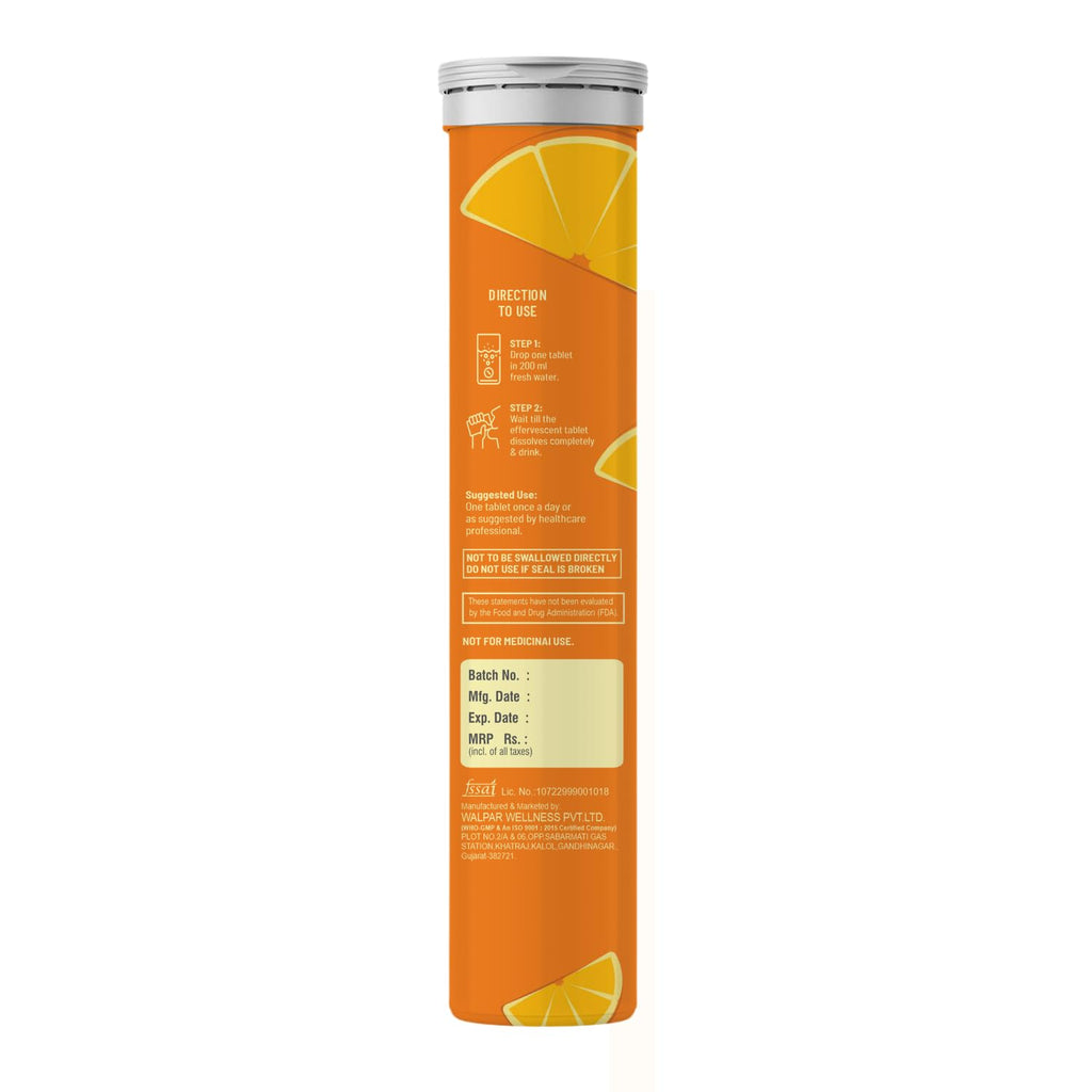 The Vitamin Factory Glutathione Tablets with Vitamin C, E & Hyaluronic Acid | 500mg L-Glutathione for Skin Glow, Hydration & Youthful Skin | Orange Flavor, 15 Tablets (Pack of 1)