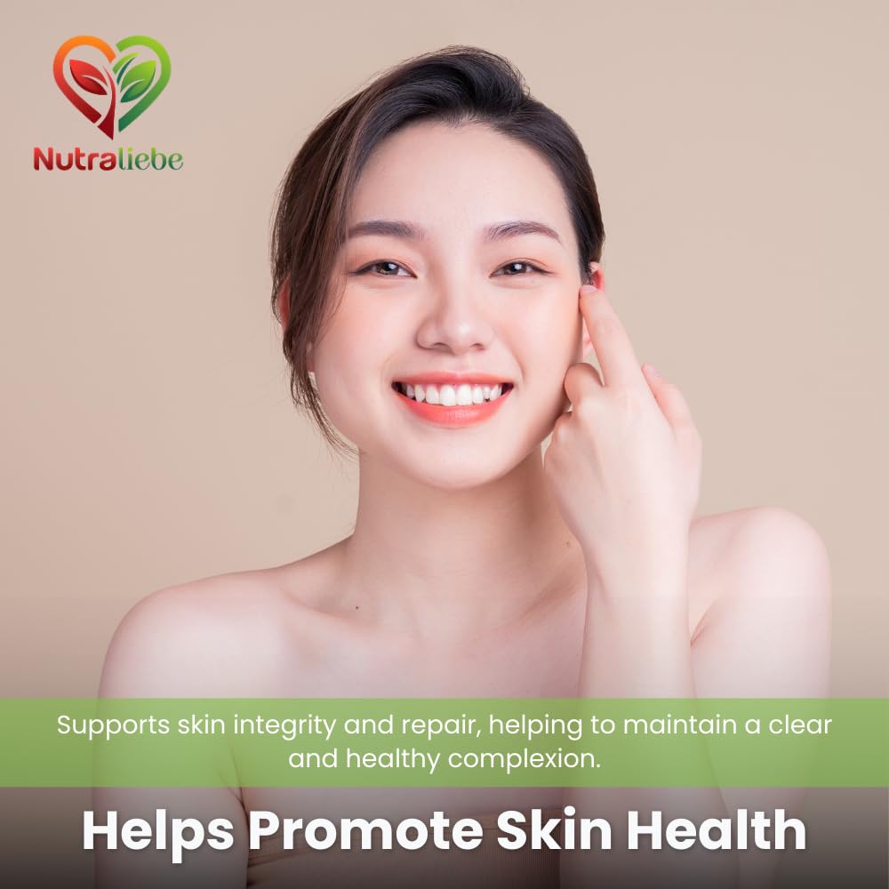 Nutraliebe Zinc Bisglycinate â€“ High Absorption Zinc for Immune Support, Skin Health, and Cellular Function â€“ 90 Capsules