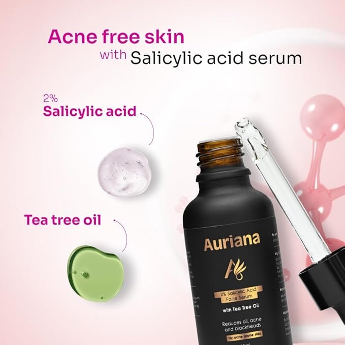 Auriana Cosmetics 2% Salicylic & Tea Tree Face Serum - 30 ml