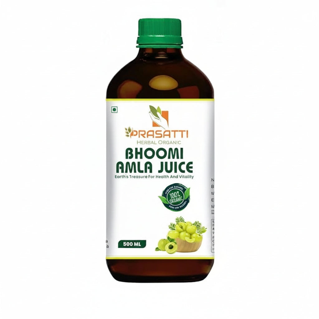 Prasatti Herbal Organic Bhumi Amla Juice - 500 ml