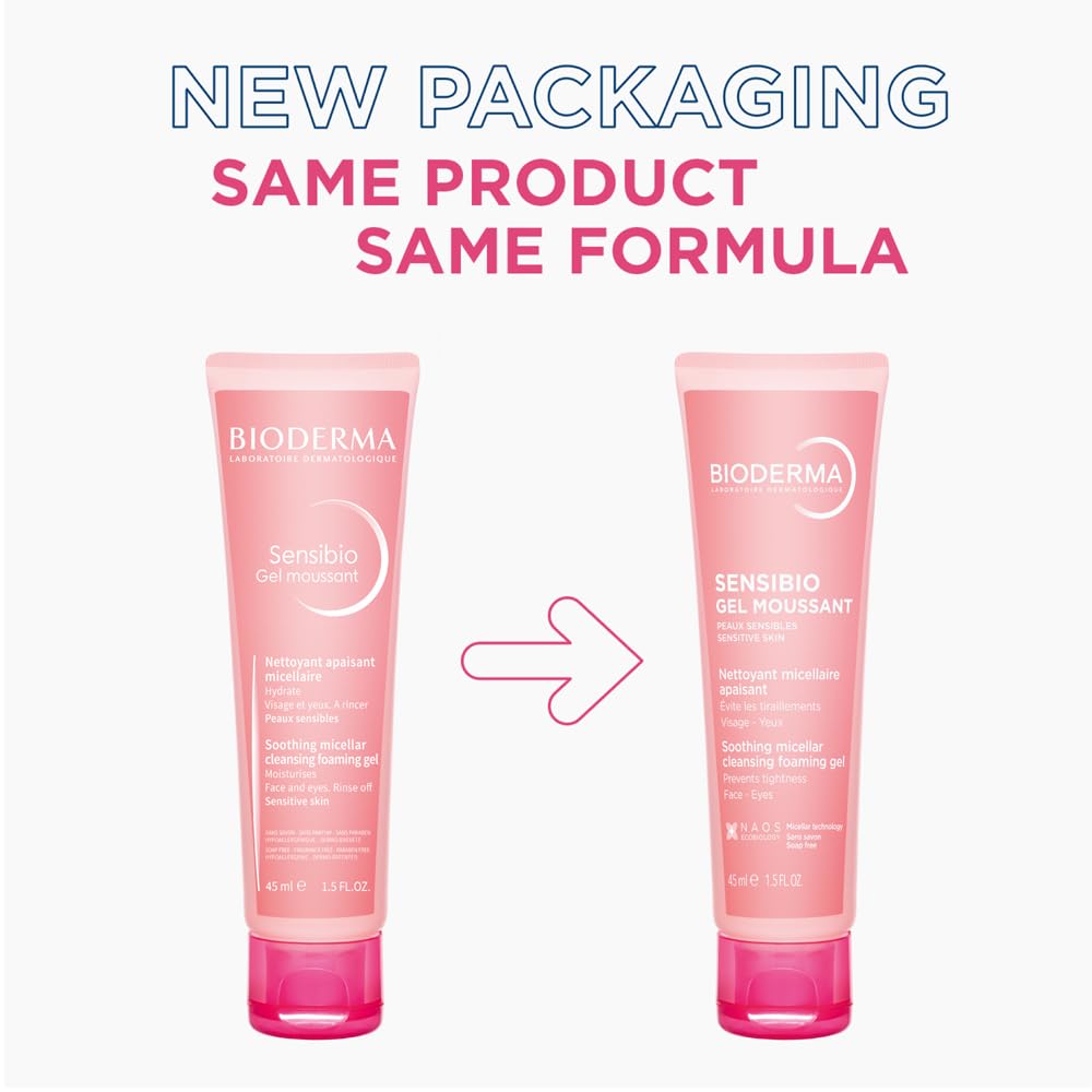 Bioderma Sensibio Gentle Soothing Micellar Cleansing Foaming Gel For Sensitive Skin(45ml)