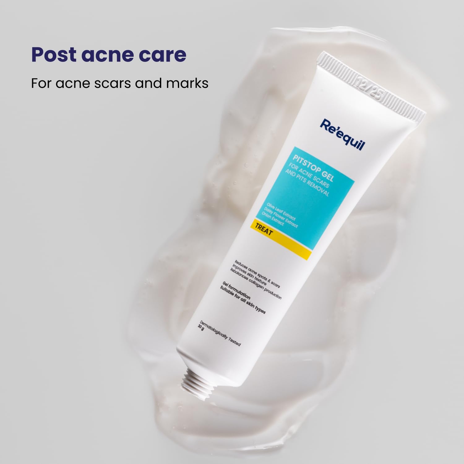 RE' EQUIL Pitstop Gel | Repairs Acne Scars & Pitted Marks | Acne Repair Gel For All Skin Types | 30g