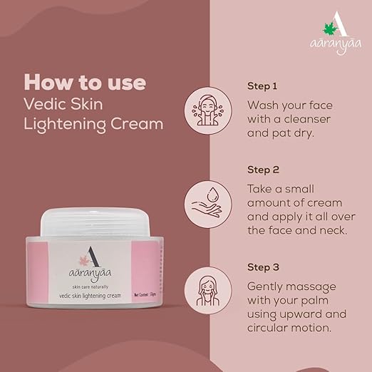 Aaranyaa Vedic Skin Lightening Cream - 50 gms