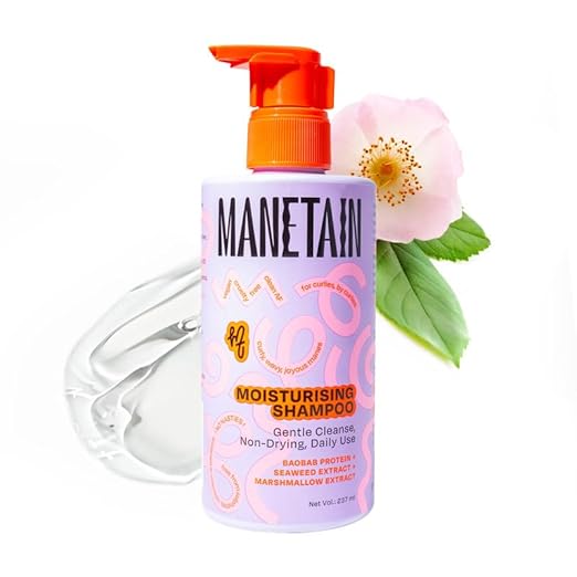 Manetain Moisturising Shampoo for Curly Dry - 237 ml