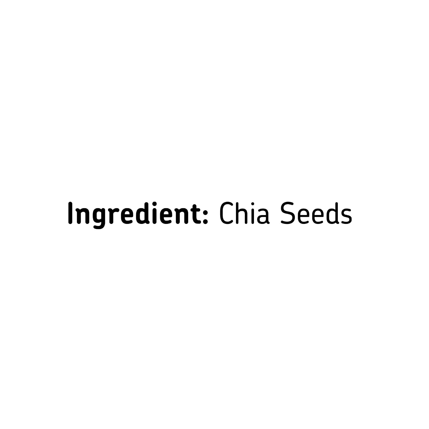 Eat Anytime Chia Seeds | Source of Calcium, Fibre & Protein | High in Omega 3 | Seeds for Weight Management | Premium Raw Chia Seeds - 600 g