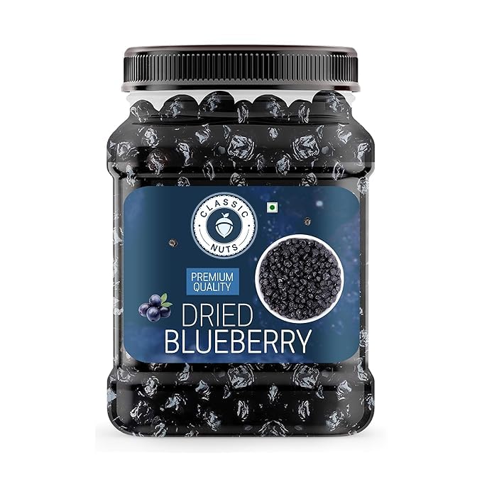 Classic Nuts Dried Blueberry Plum| Dehydrated Blueberries | Ready to Eat Dried Fruit for Baking, Smoothies, Breakfast, Desserts, Trail Mix & Healthy Snacking | Sweet Fruity Taste