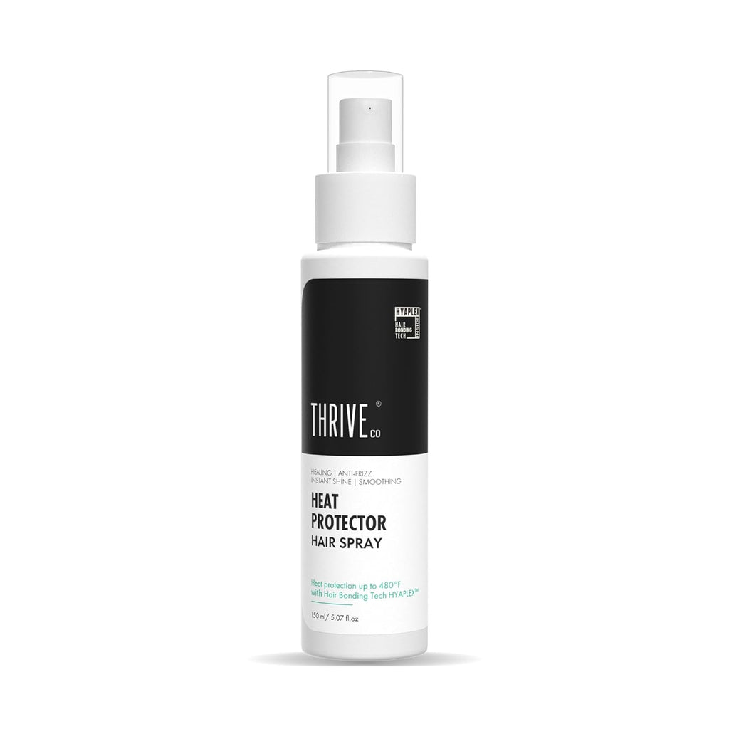 ThriveCo Heat Protection Spray For Hair -150 Ml, Hair Styling Spray For Women & Men, Heat Protectant Spray For Hair Upto 250Â°C & 2X Less Hair Breakage I Frizz Free & Helps In Damage Control