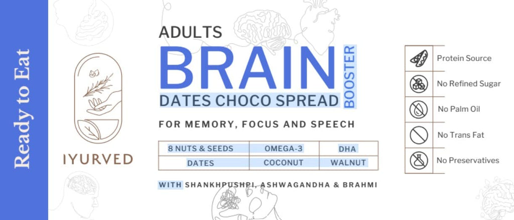 Iyurved Adults Brain Booster Dates Choco Spread - 500 gms