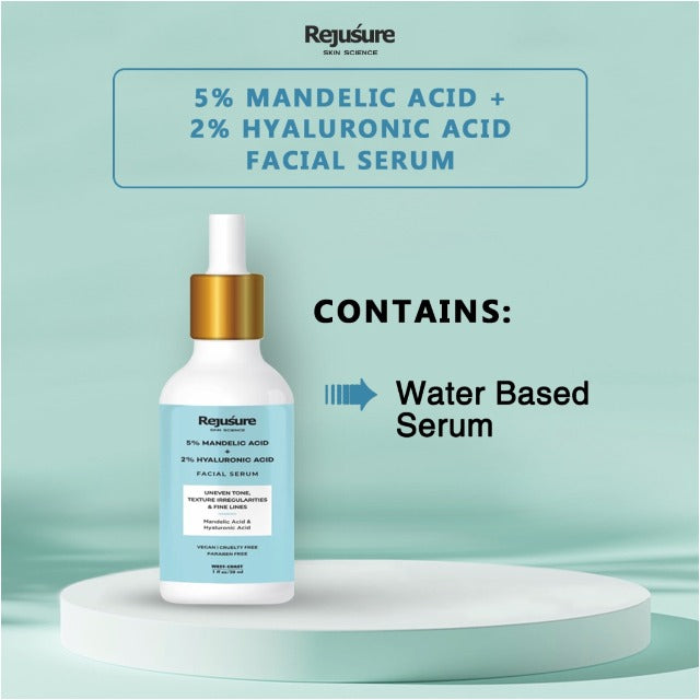 Rejusure Mandelic Acid 5% + Hyaluronic Acid 2% Face Serum – 30 Ml