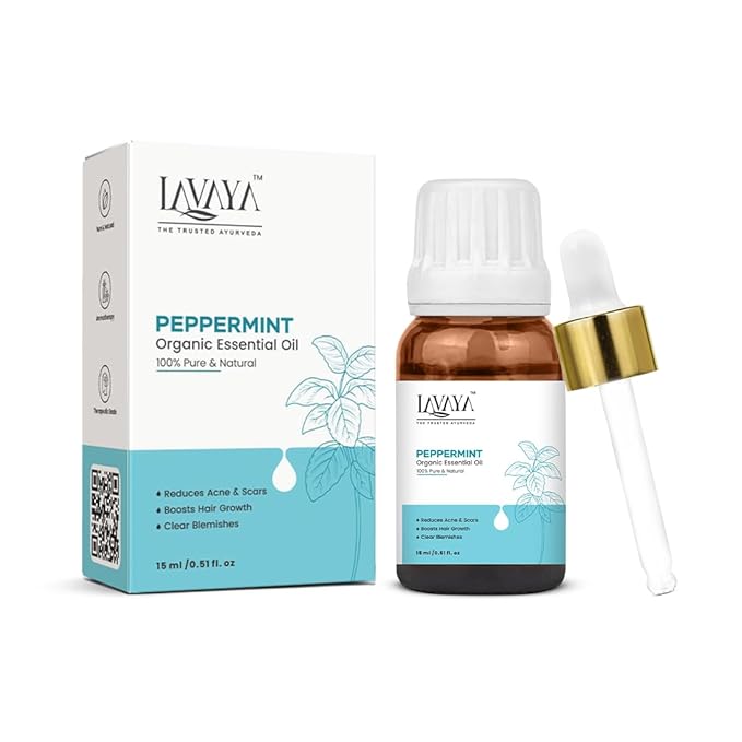 Lavaya Peppermint Essential Oil for Hair & Skin Oil - 15ml