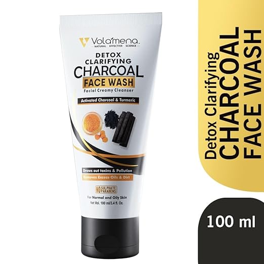 Volamena Detox Clarifying Charcoal Face Wash - 100 ml