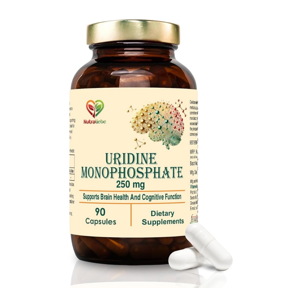 Nutraliebe Uridine Monophosphate 250mg â€“ 90 Capsules | Dietary Supplement | Supports General Health & Wellness | Non-GMO & Gluten-Free