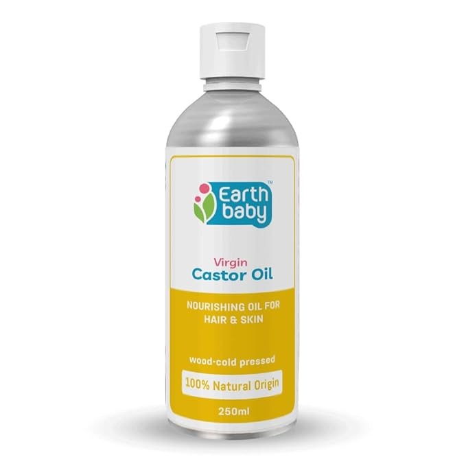 Earthbaby 100% Natural Origin Wood Cold Pressed Castor Oil - 250 ml