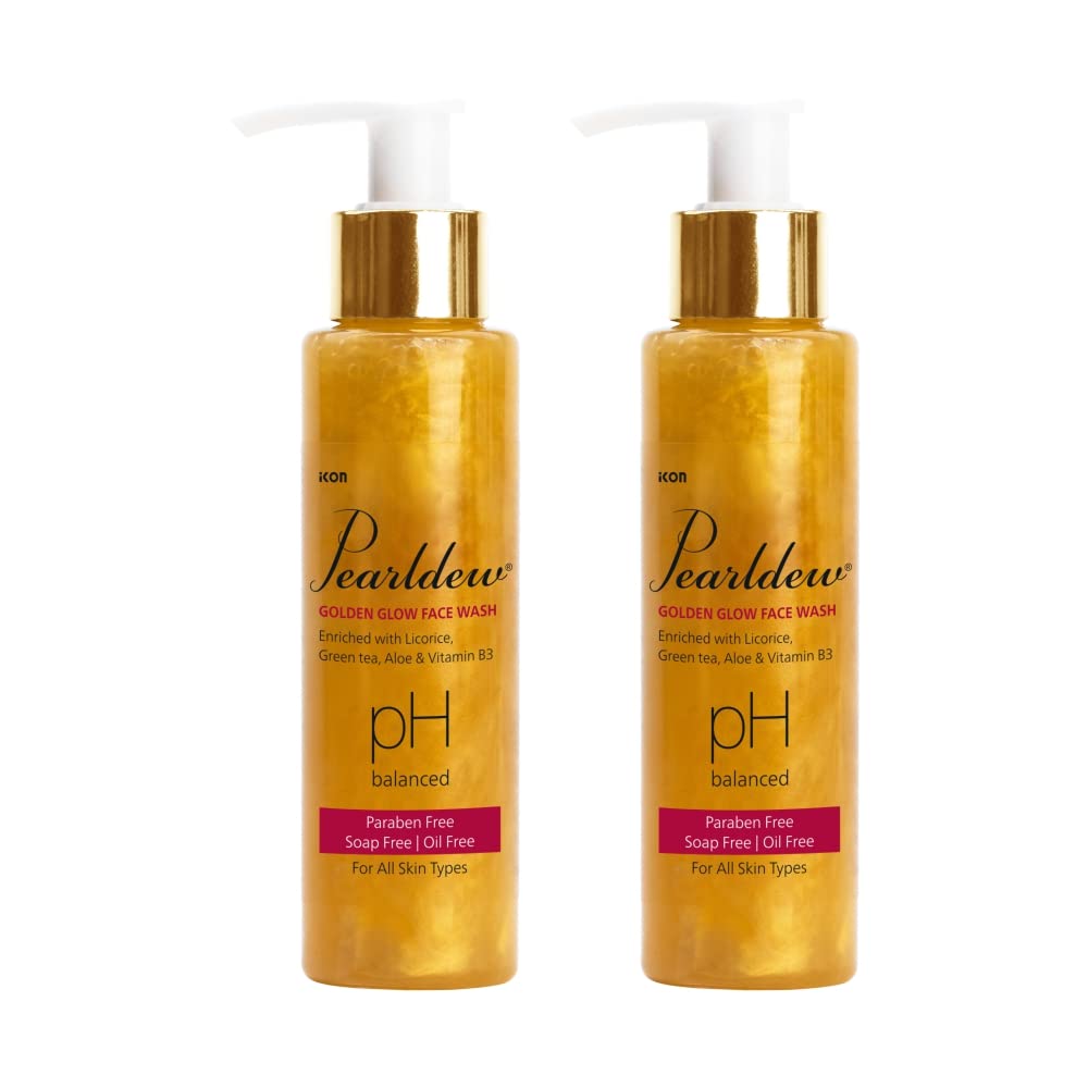 Pearldew Golden Glow Face Wash - 100 Ml | Pack of 2
