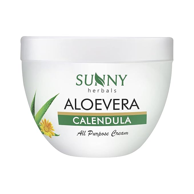 Sunny Herbals Aloevera & Calendula All Purpose Face Cream - 500 gms