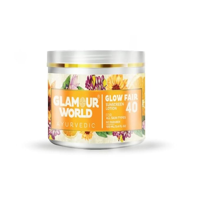 Glamour World Ayurvedic Glow Fair 40 Sunscreen Lotion - 100 ml