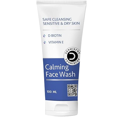 Dermistry Sensitive & Dry Skin Creamy Mild Safe Moisturizing Face Wash - 100 ml