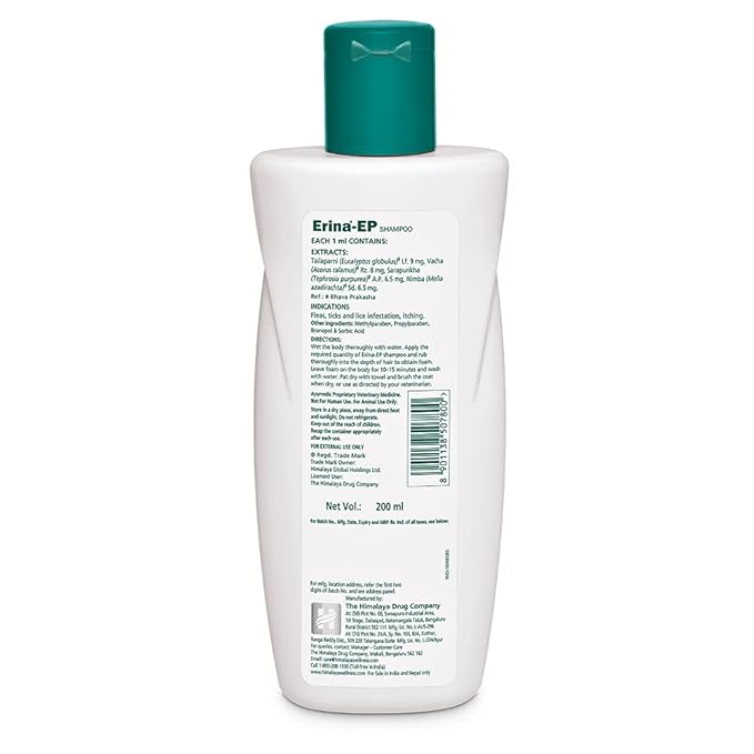 Himalaya Erina Ep Shampoo for Dogs and Cats | 200 Ml