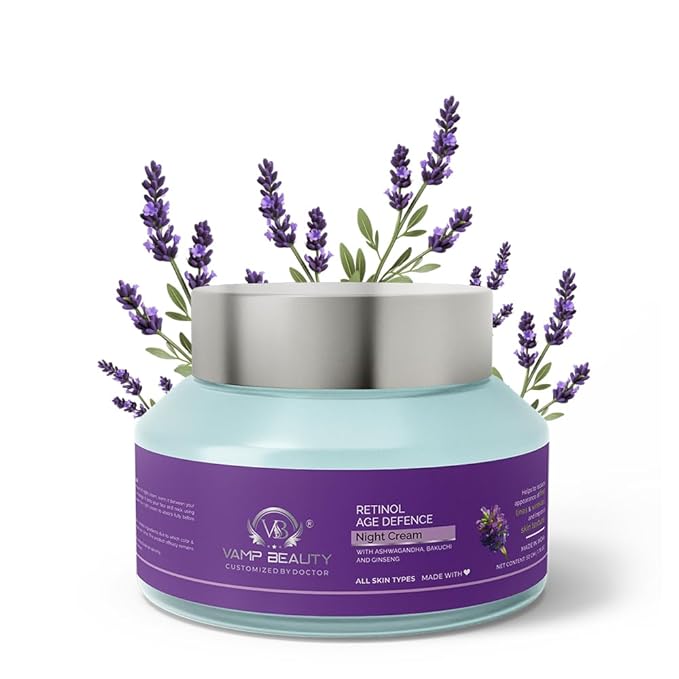 Vamp Beauty Retinol Age Defense Night Cream - 50 Gms