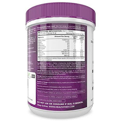 HealthyHey BCAA Powder 2:1:1 - Tangy Orange - 250 gms