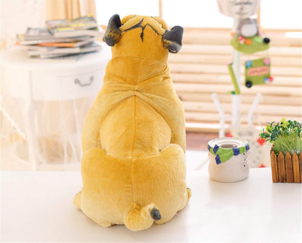 Tickles Pug Dog Soft Stuffed Plush Animal Toy for Kids Color Brown