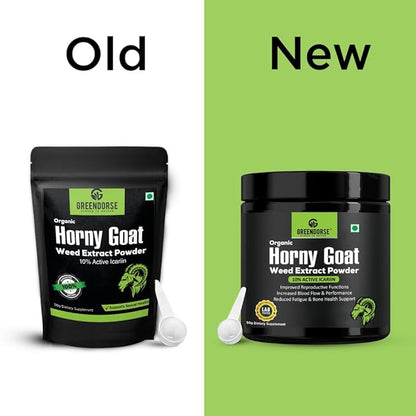 Greendorse Organic Horny Goat Weed Extract Powder - 50 Gms