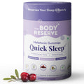 The Body Reserve Quick Sleep Melatonin Gummies For Natural Sleep Aid For Muscle Recovery,Nerve Relaxation & Relieves Stress Vegan,Gluten-Free,Non-Addictive Cranberry Flavours,30 Gummies,No Added Sugar