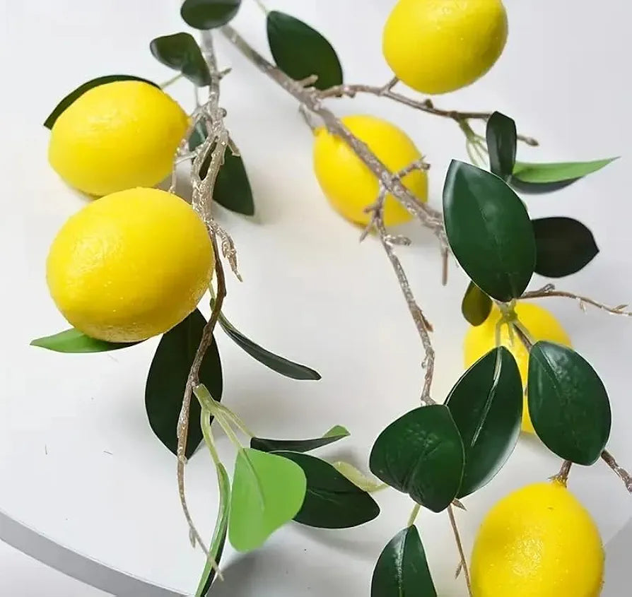 Artificial Fake Plant Flowers Artificial Lemon Plant Pack of 3