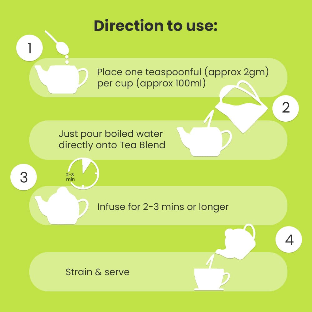 Neuganic Tea Mint Green Tea - 100 Grams