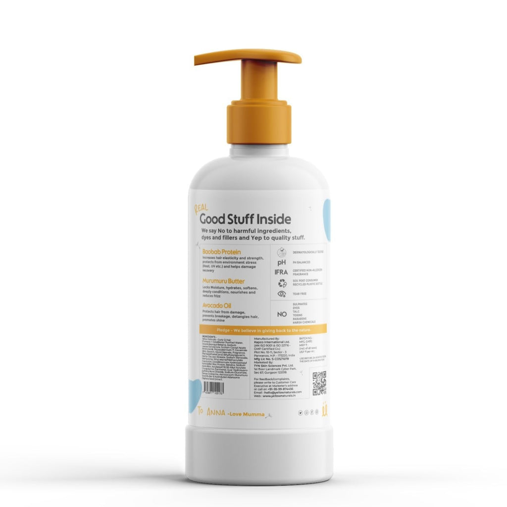 Yellow Naturals Kids Shampoo & Conditioner Toasted Vanilla - 275 ml