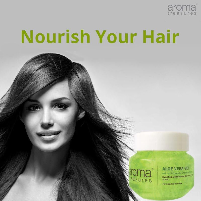Aroma Treasures Aloe Vera Gel for Face, Body & Hair | Moisturizing & Hydrating Aloevera Gel | 98% Ingredients of Natural Origin | Pure Aloe Vera Gel for Skin, Hair & Pimples | 125g
