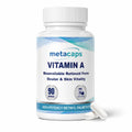 MetaCaps Vitamin A – 90 Veg Capsules | High-Potency Retinyl Palmitate for Immune Resilience & Vision Health | Supports Clear Skin & Cellular Growth