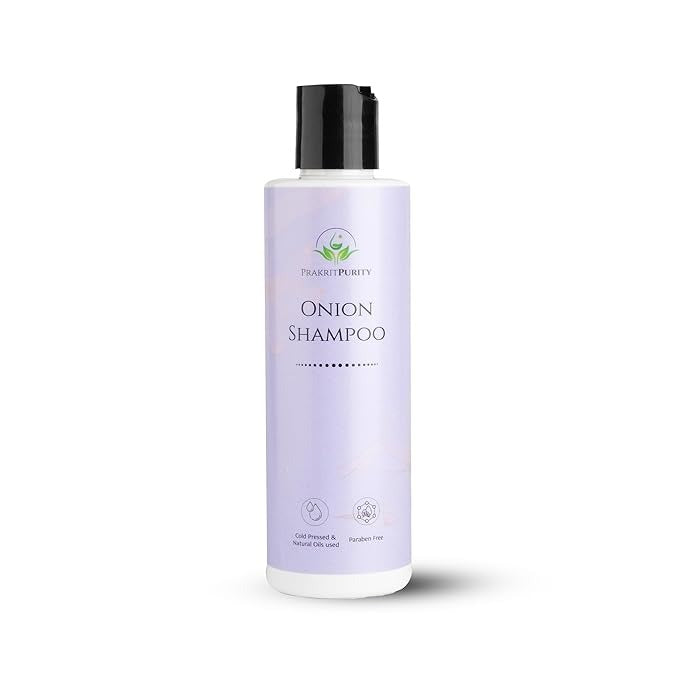 PrakritPurity Onion Shampoo for Hair Growth & Strengthening Natural Shampoo - 175 ml