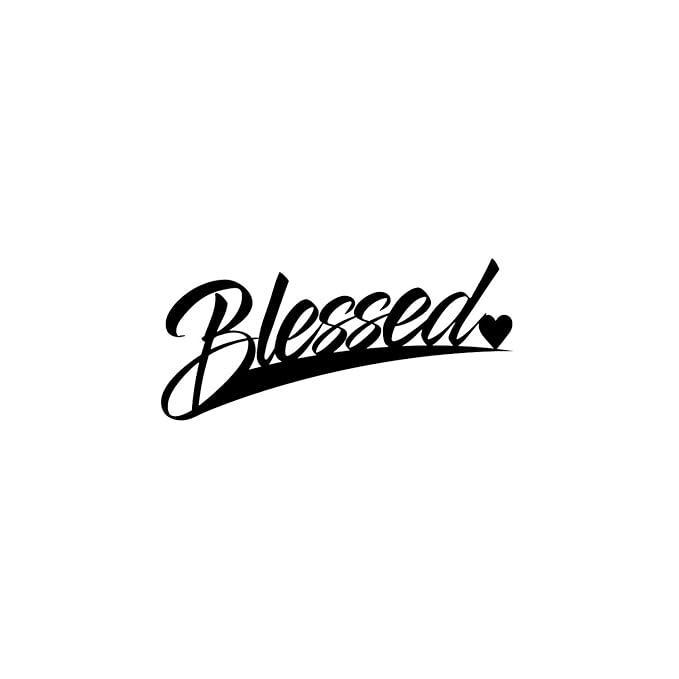 Ecraftindia Blessed Black Engineered Wood Cutout Wall Art Decor | Spiritual, Religious Wall Hanging