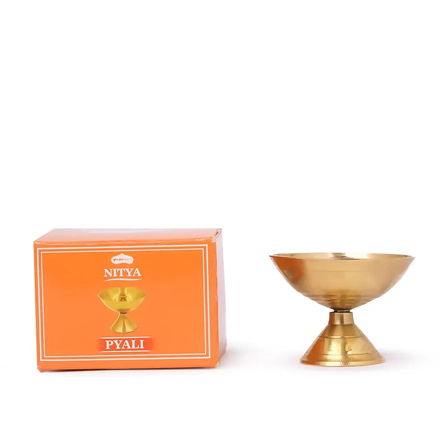 Shubhkart Nitya Pyali Diya 74 Gm Oil Lamp Pyali Stand