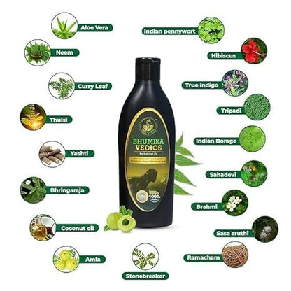 Bhumika Vedics Herbal Hair Oil For Men & Women - 200 ml