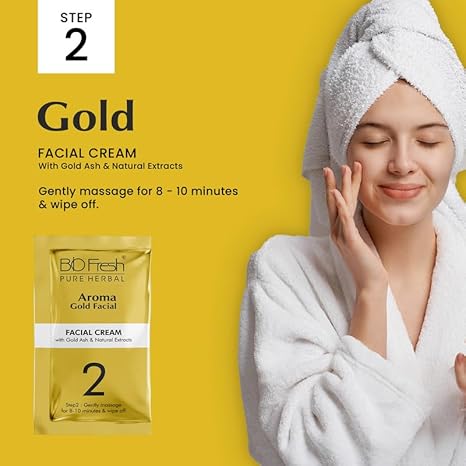 Biofresh Herbals Aroma Gold Facial Kit 5 Steps - 46 gms Each (Pack of 2)