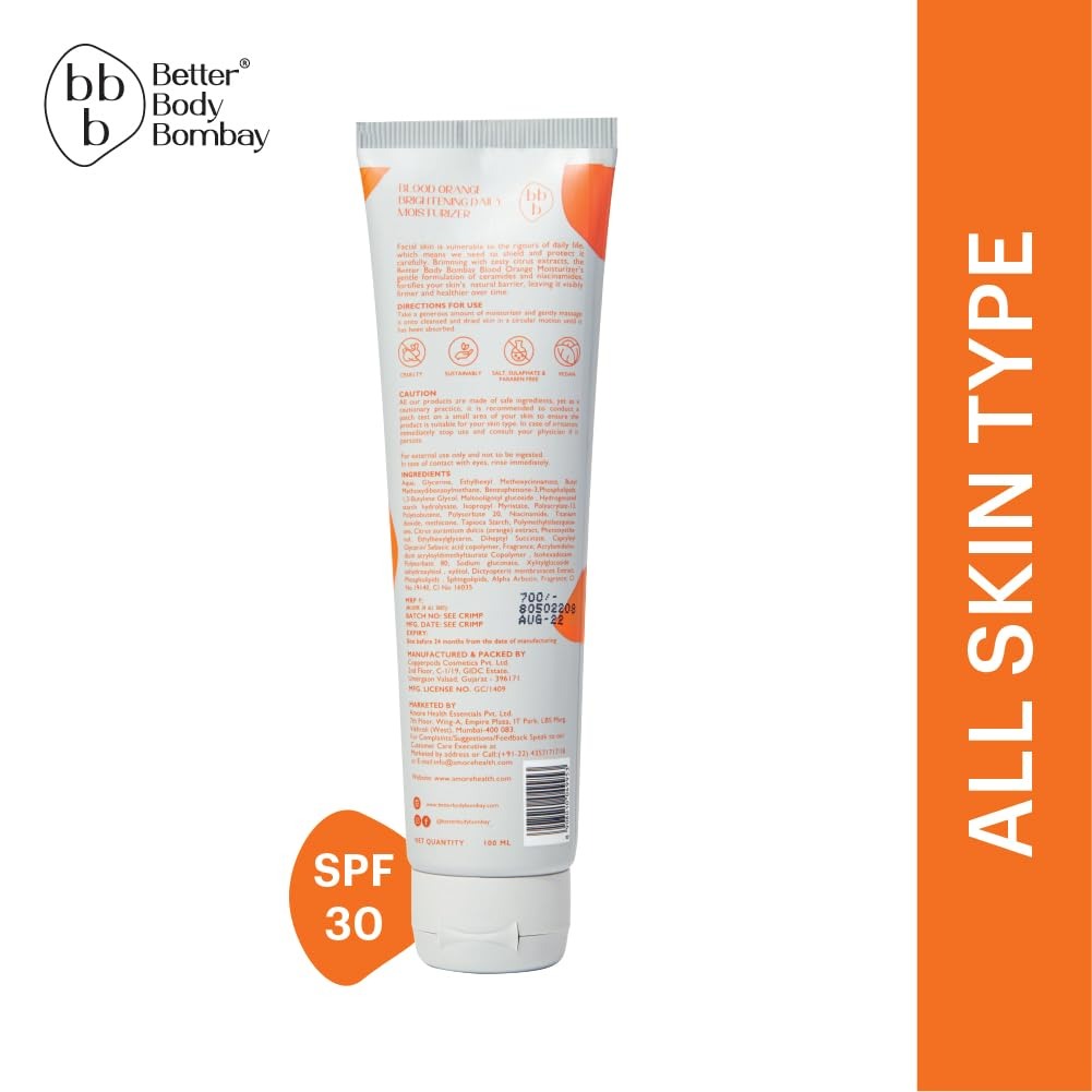 Better Body Bombay Blood Orange Daily Moisturiser - 100 ml