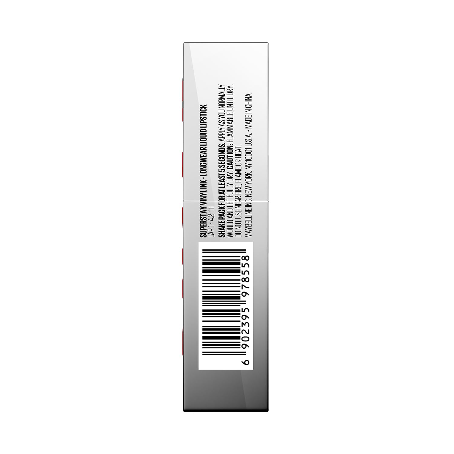 Maybelline Super Stay Vinyl Ink High Shine Racing Liquid Lipstick, Lap 1 | 4.2ml