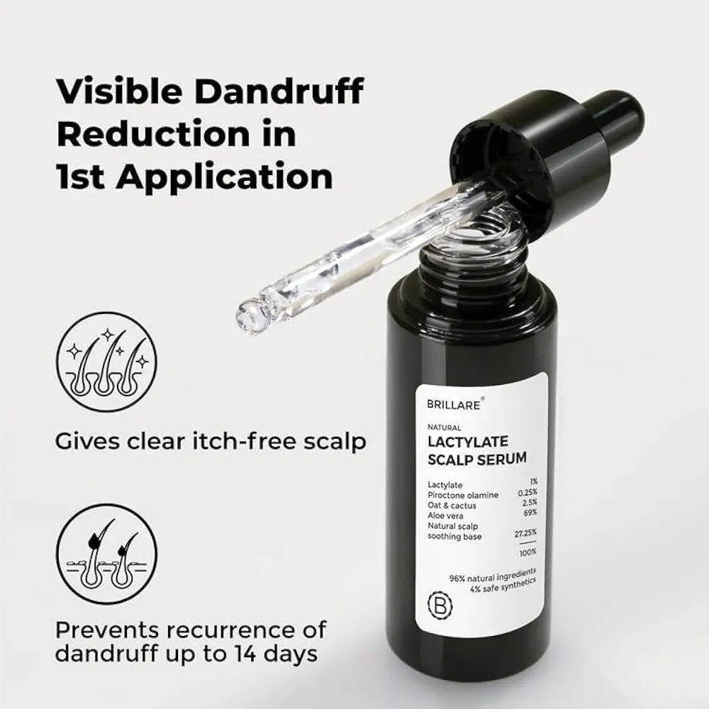 Brillare Lactylate Anti Dandruff Serum for Hair & Scalp - 30 ml