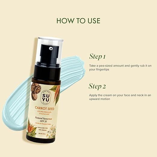 Suyu Carrot Seeds Natural Suncreen SPF 35 - 50 ml