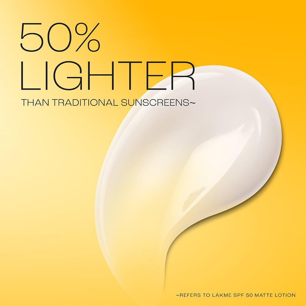 LAKMÃ‰ Sun Expert SPF 50 PA+++ Gel Sunscreen, Niacinamide | Water-Light|For Oily & Combination Skin| Non-sticky | For All Skin Types, For UVA/B Protection,No White Cast 50g