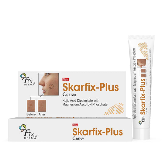 Fixderma 2% Kojic Acid + 1% Arbutin Skarfix-Plus Scar Removal Cream | Hyperpigmentation Removal Cream and Acne Scars Removal Cream | Helps to Reduce Melasma- 15 g