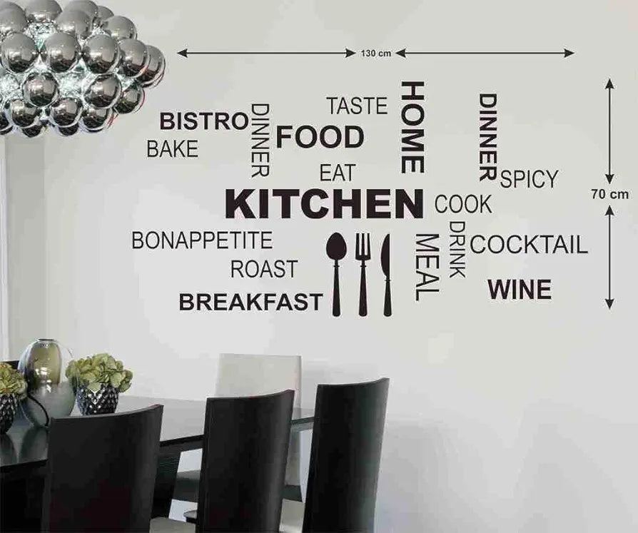 Decals Design Kitchen Quote Modern Art Wall Sticker