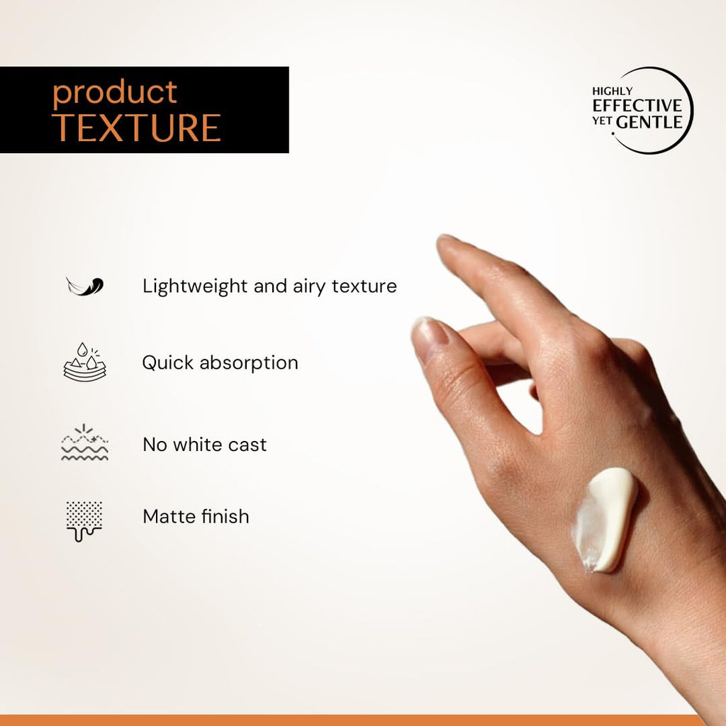 Deconstruct 5% Vitamin C Gel Sunscreen In Vivo Tested SPF 50 PA+++ | Brightens uneven skin tone | Gel based face sunscreen for oily, combination and normal skin | Matte, No White Cast, Lightweight - 50g