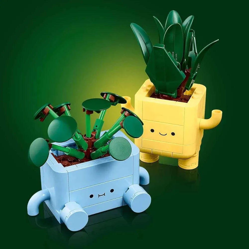 Lego Botanicals Happy Plants Shelf Decor 10349 Building Blocks Toys for 9+ Gift for Boys and Girls