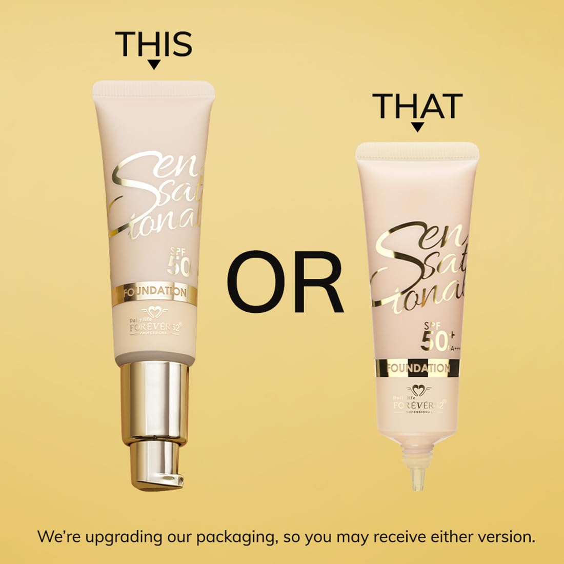 Daily Life Forever52 Sensational SPF 50+ Foundation (White Peach-04, 30ML) Enriched with Hyalorinic Acid. Niacinamide and Vitamin E| Upto 12Hrs Longlasting Radiant Finish