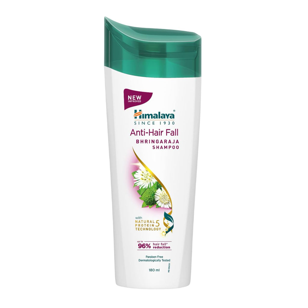 Himalaya Anti-Hair Fall Bhringaraja Shampoo, Reduces Hair Fall, Makes Hair Healthy, With Bhringaraja & Palasha,for men and women, 180ml