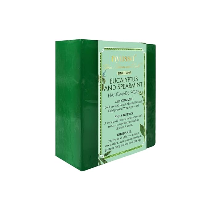 Nyassa Eucalyptus and Spearmint Handmade Natural Bathing Soap - 150 Gms